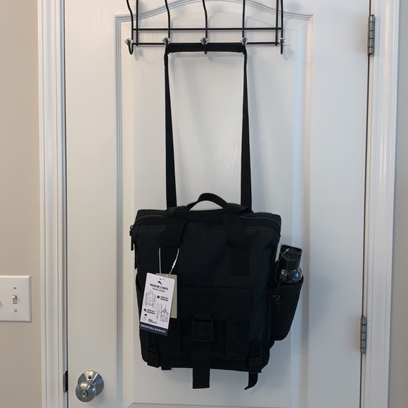 Tommy Bahama Square Nylon Backpack + Free Water Bottle! - Picture 9 of 17